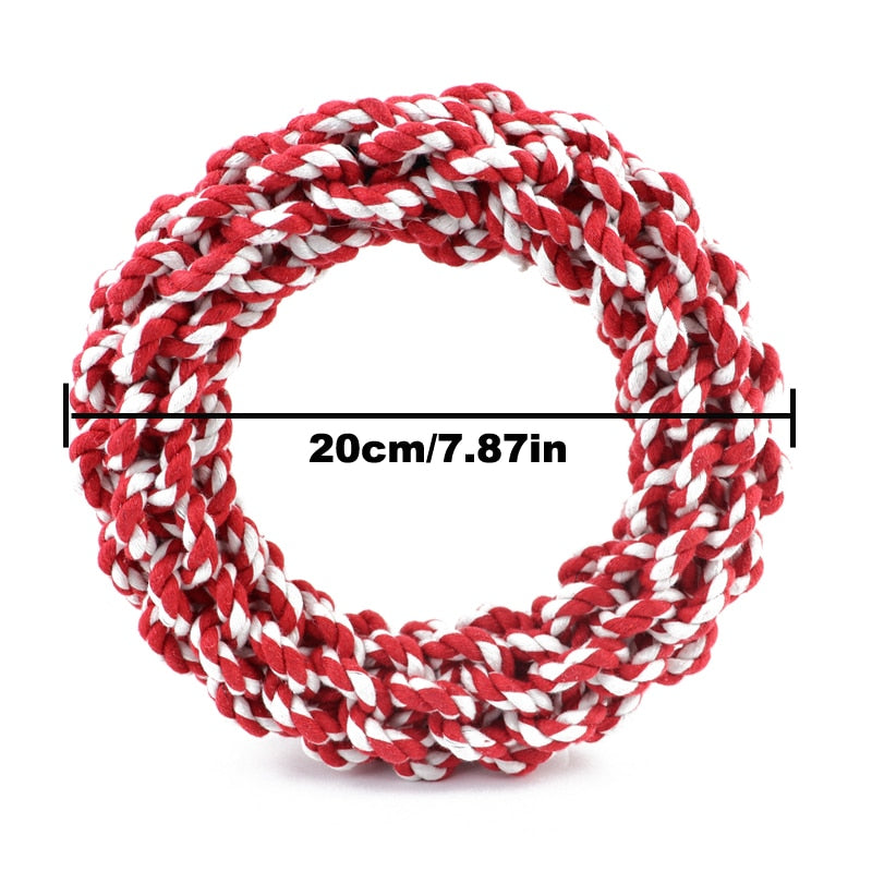 Large Linen Chew Rope Toy, perfect for promoting healthy chewing habits