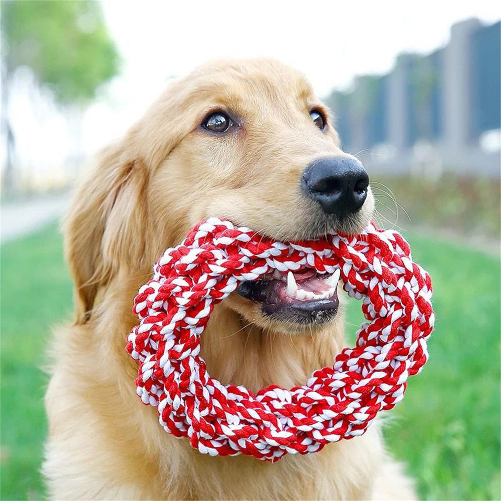 Linen Chew Rope Toy for Large Dogs, durable and suitable for power chewers
