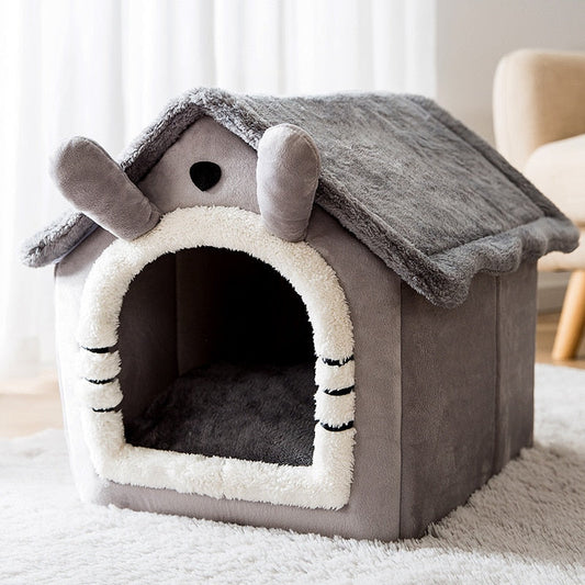 Single roof plush dog house cat house - Dog house - Free Shipping - Pet Cabin