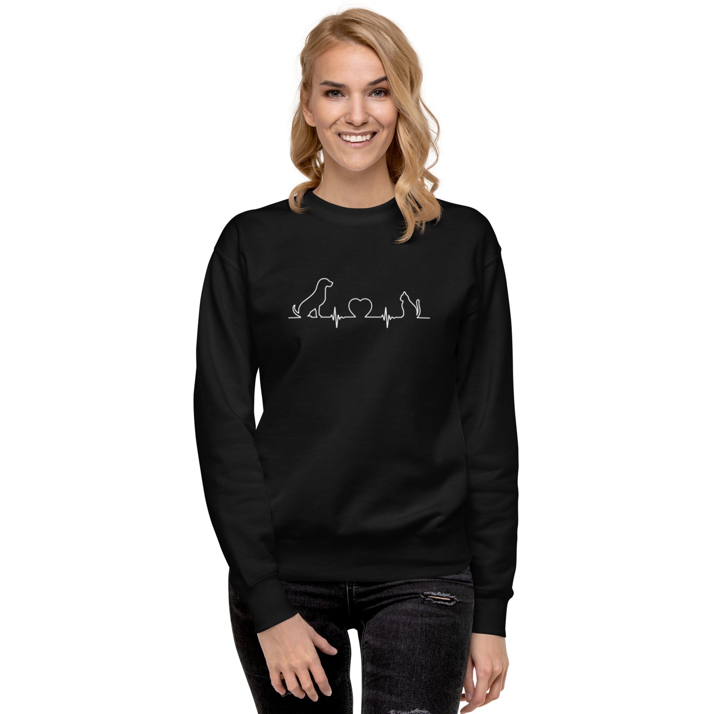 Heartbeat Dog & Cat - Sweatshirt