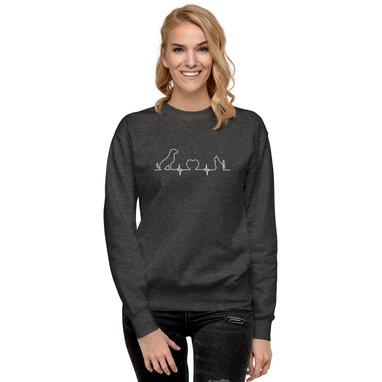 Heartbeat Dog & Cat - Sweatshirt