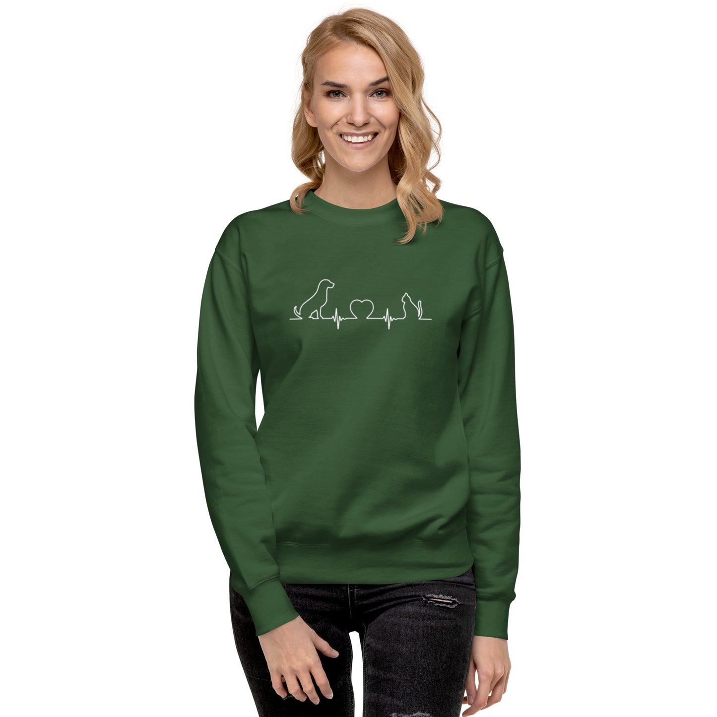 Heartbeat Dog & Cat - Sweatshirt