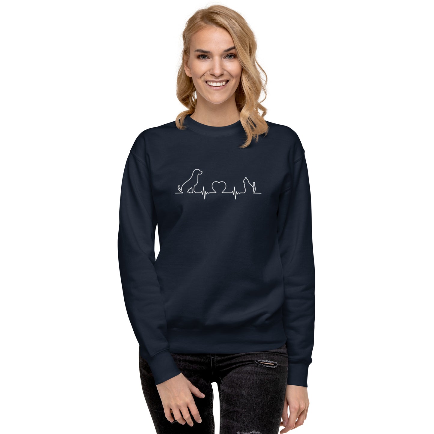 Heartbeat Dog & Cat - Sweatshirt