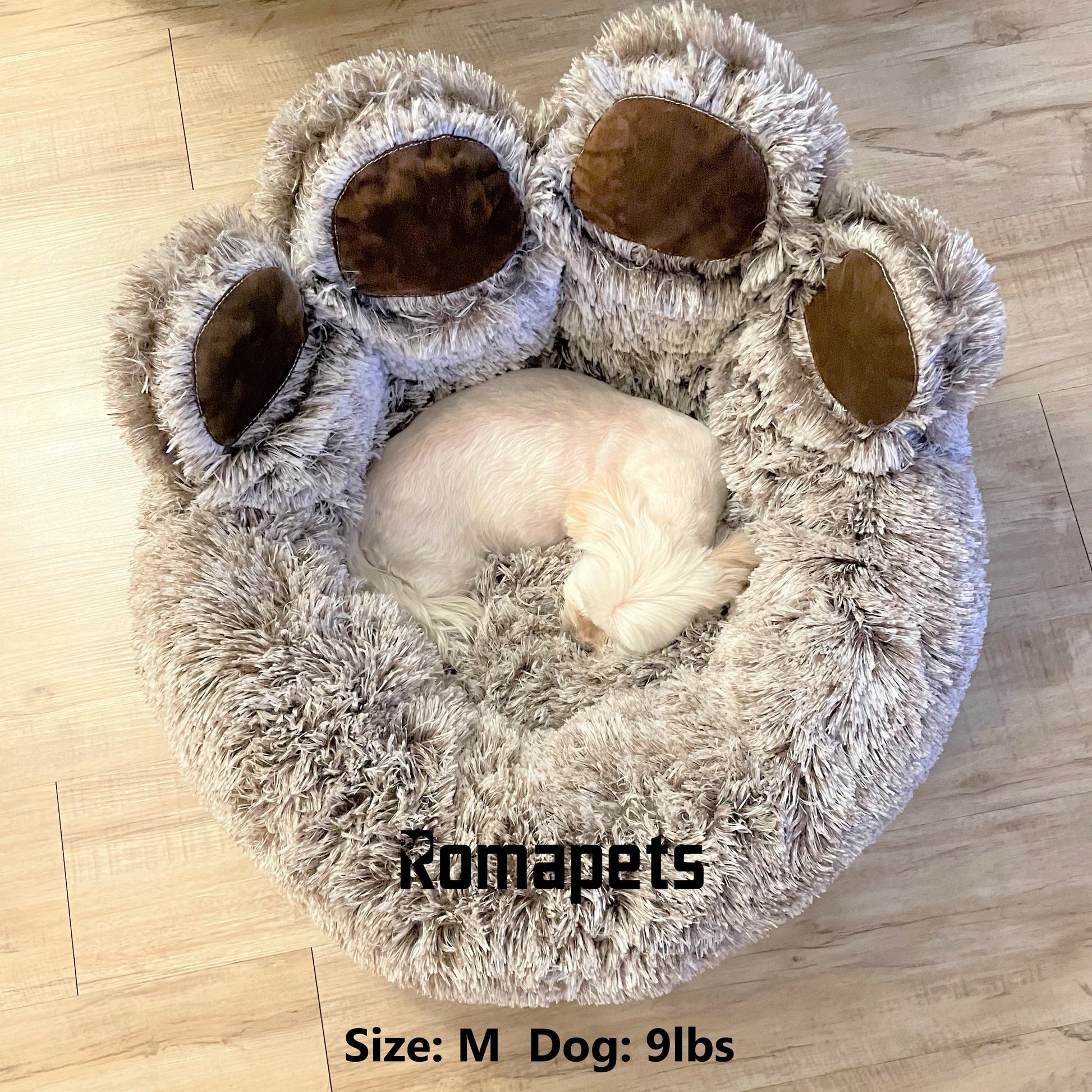 Best spaw dog bed - Paw shape dog bed- Comfortable dog bed - Free Shipping - Best small dog bed - Cozy dog bed - Plush - Softest 