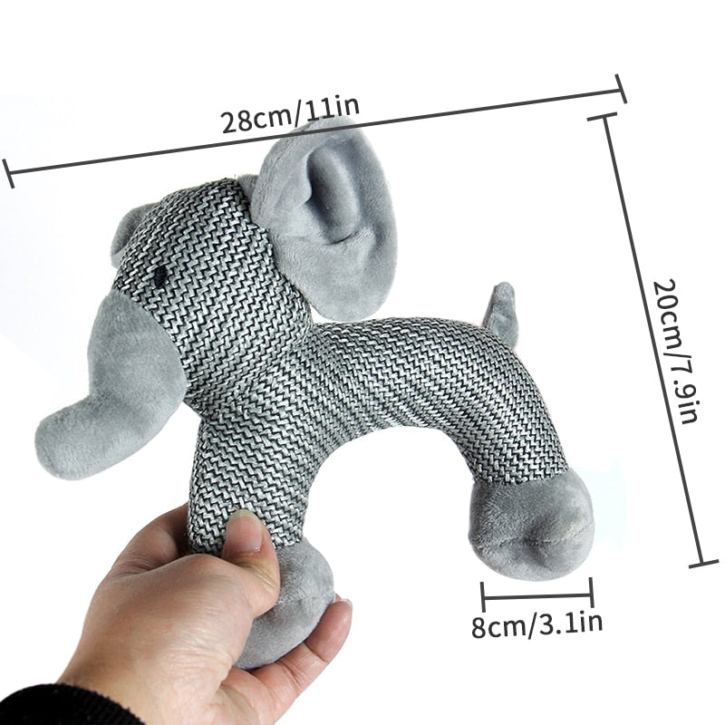 Elephant Squeaky Dog Toy - Free Shipping - Durable - Dog toy