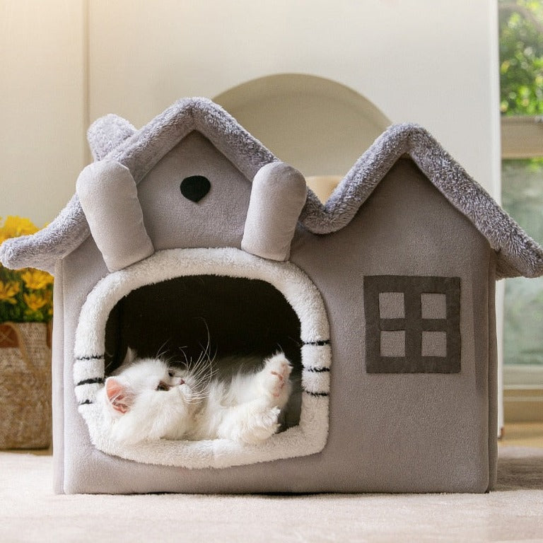Double Roof cat house - Dog house - Free Shipping - Pet Cabin