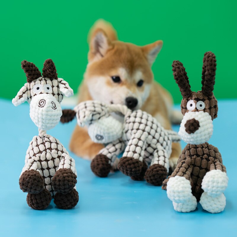 Best Squeaky Donkey Sheep Dog Toy - Free Shipping - Durable - Dog toy