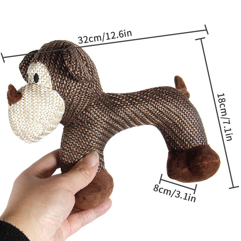 Monkey Squeaky Dog Toy - Free Shipping - Durable - Dog toy