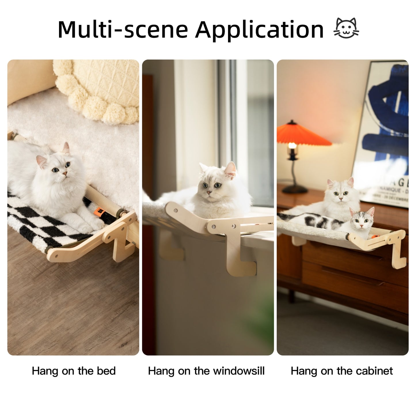 Multi-functional Cat Perch - No drill Cat hammock - No drill cat perch - Free Shipping 
