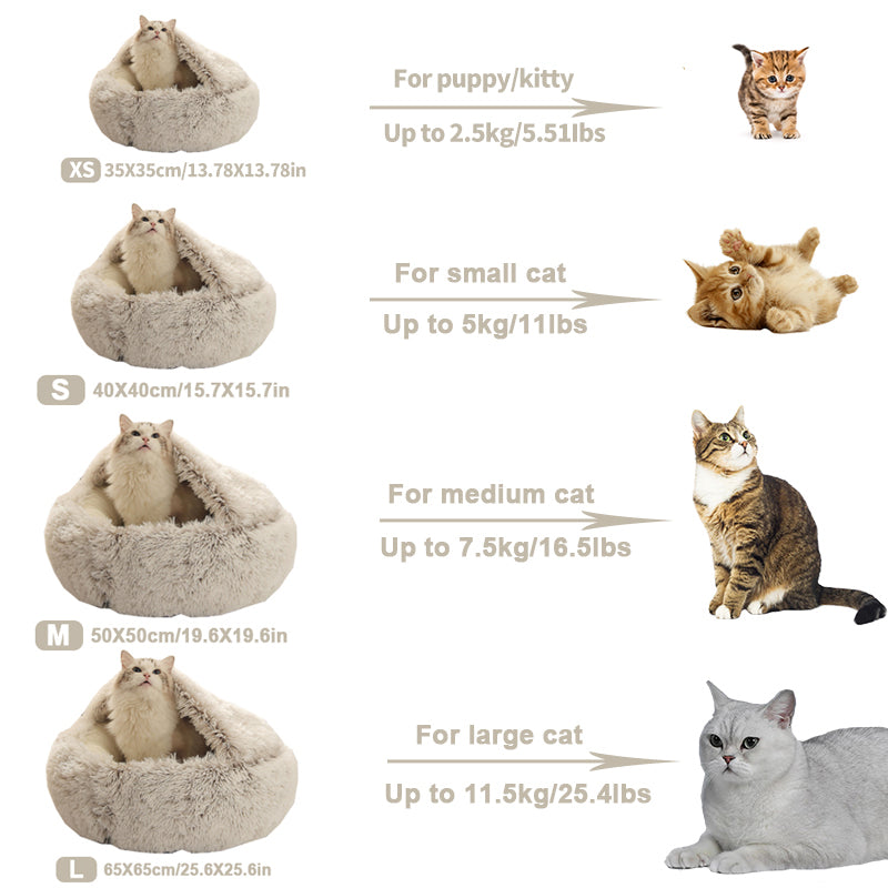 Premium cat bed luxurious fiber - Cat bed - Cat House - Free Shipping - Soft - Comfort