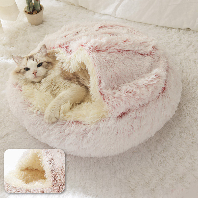 Pink cozy cat bed - Cat bed - Cat House - Free Shipping - Soft - Comfort